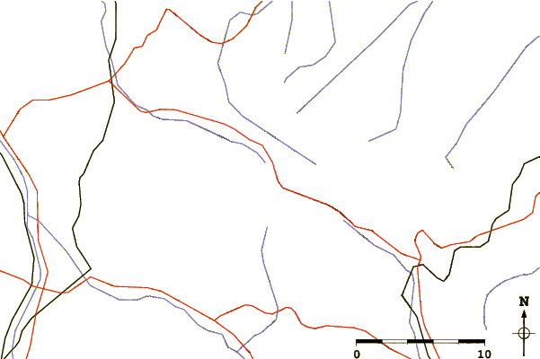 Roads and rivers around Sierra de Cucalón