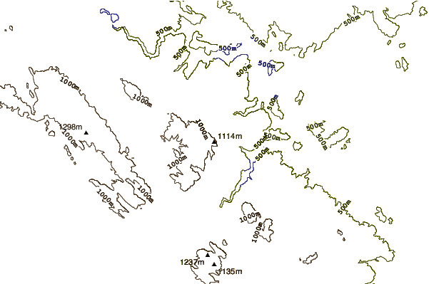 Mountain peaks around Sierra de Utiel