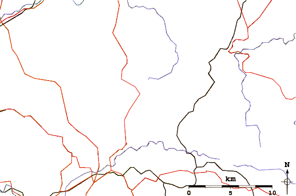 Roads and rivers around Signal de Botrange