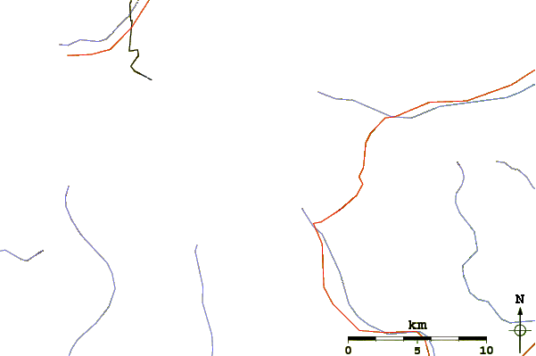 Roads and rivers around Signalkuppe