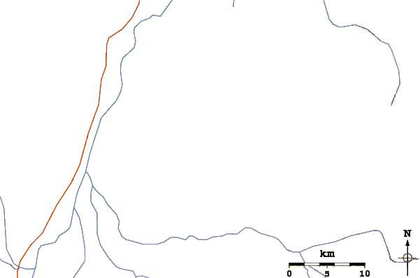 Roads and rivers around Silali