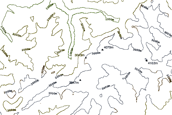 Mountain peaks around Silberhorn