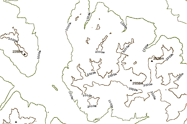 Mountain peaks around Silberhorn (Liechtenstein)