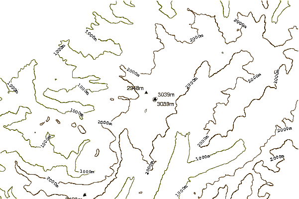 Mountain peaks around Silberhorn