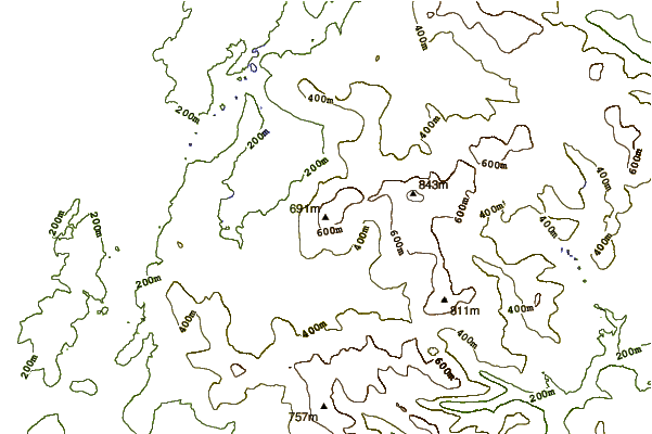 Mountain peaks around Silsean