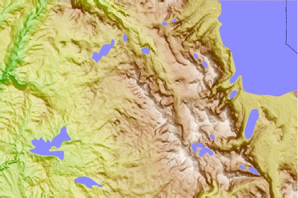 Surf breaks located close to Silver Peak (El Dorado County, California)