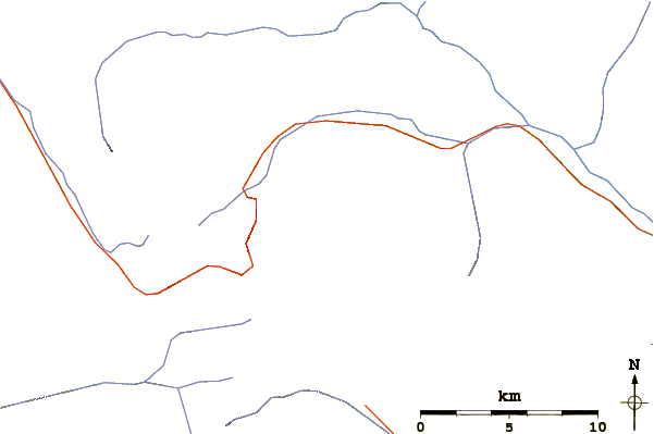 Roads and rivers around Silver Star Mountain