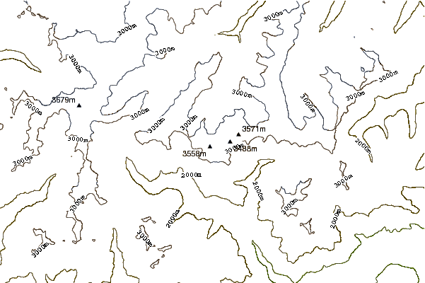 Mountain peaks around Similaun