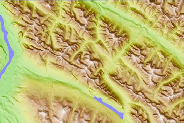 Surf breaks located close to Sirdar Mountain