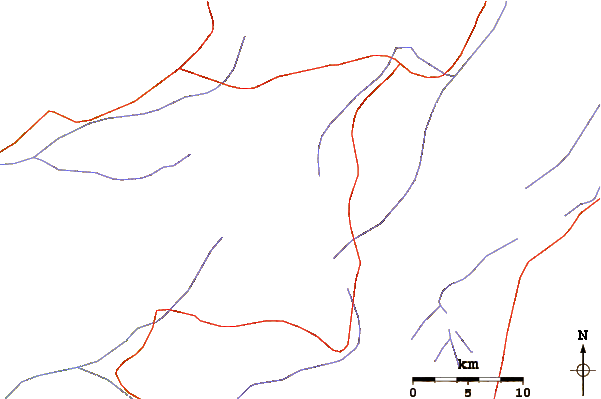 Roads and rivers around Siula Grande