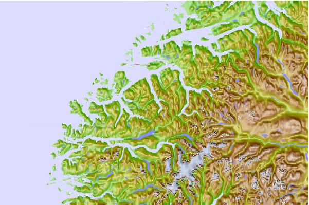 Surf breaks located close to Skårasalen