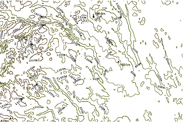 Mountain peaks around Skeikampen