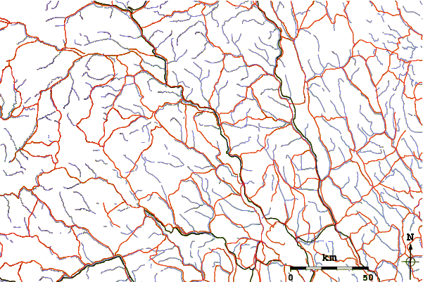 Roads and rivers around Skeikampen