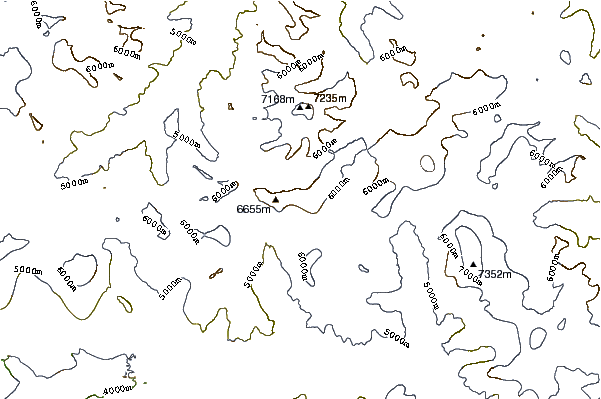 Mountain peaks around Skil Brum