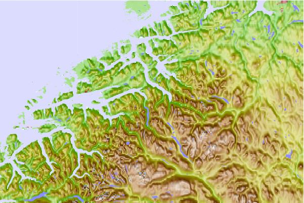 Surf breaks located close to Skjorta