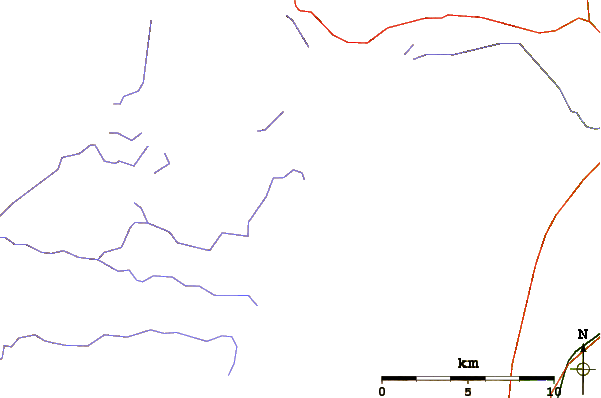 Roads and rivers around Skoatl Point