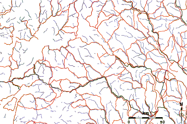 Roads and rivers around Skogshorn