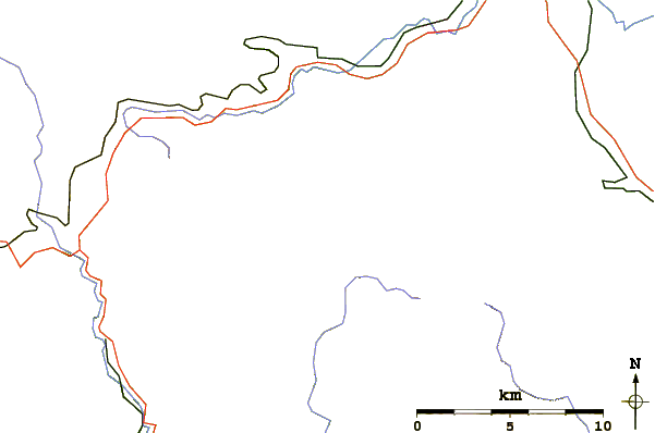 Roads and rivers around Śląskie Kamienie