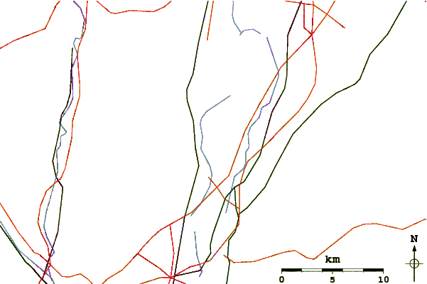 Roads and rivers around Sleeping Giant (Connecticut)