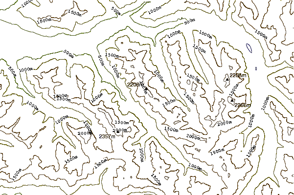 Mountain peaks around Slesse Peak