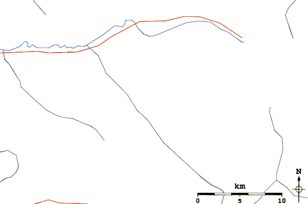 Roads and rivers around Slesse Peak