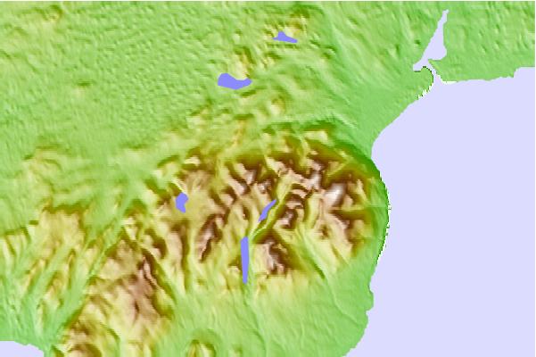 Surf breaks located close to Slieve Bearnagh