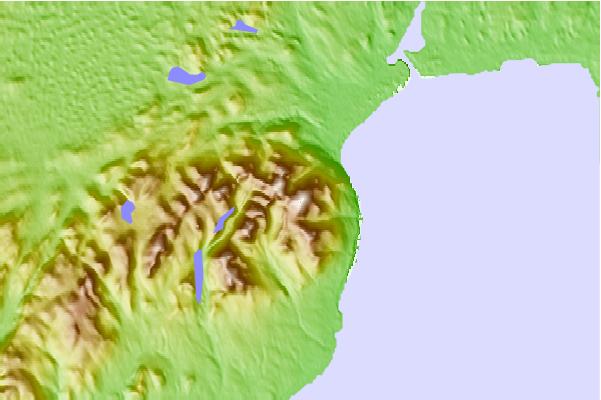 Surf breaks located close to Slieve Donard