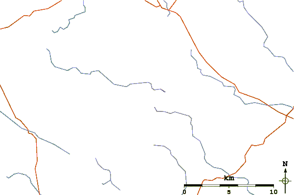 Roads and rivers around Slieve na Calliagh