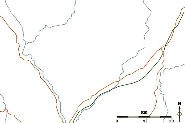 Roads and rivers around Slieveboy