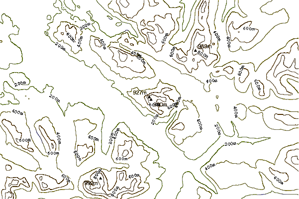 Mountain peaks around Slioch