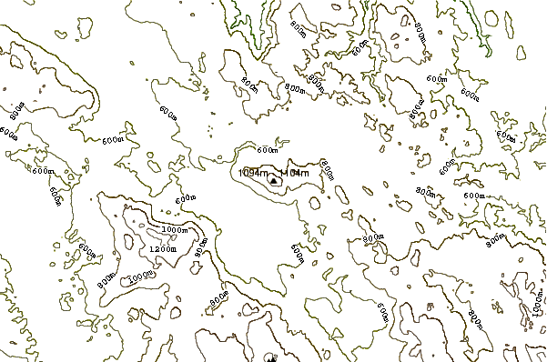 Mountain peaks around Slivnica (hill)