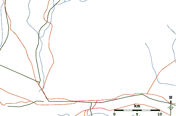 Roads and rivers around Sljeme