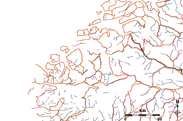 Roads and rivers around Slogen