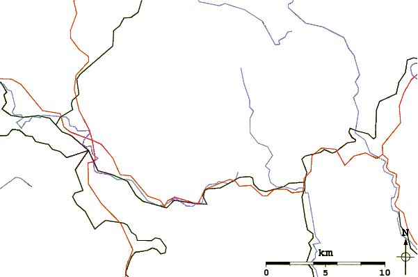 Roads and rivers around Slovanka