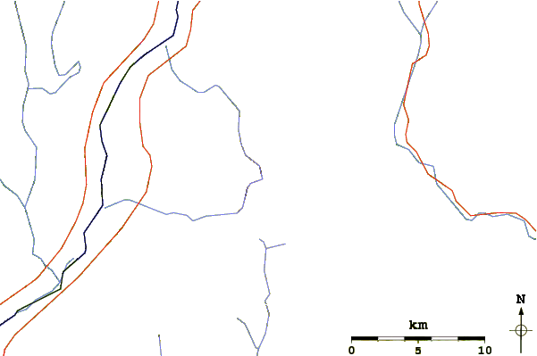 Roads and rivers around Smarts Mountain