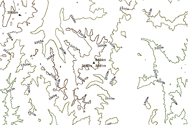 Mountain peaks around Smiley Mountain