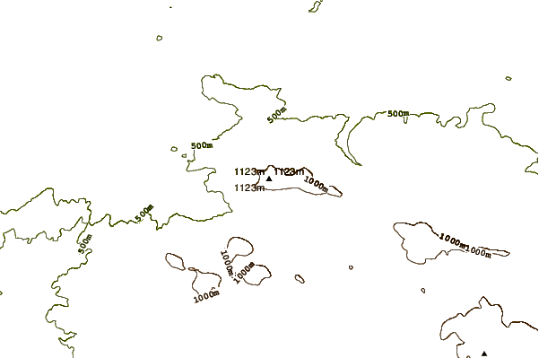 Mountain peaks around Smrk (Jizera Mountains)