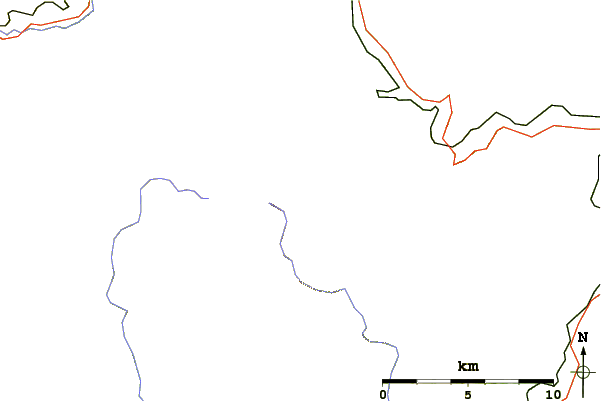 Roads and rivers around Snezka or Sněžka