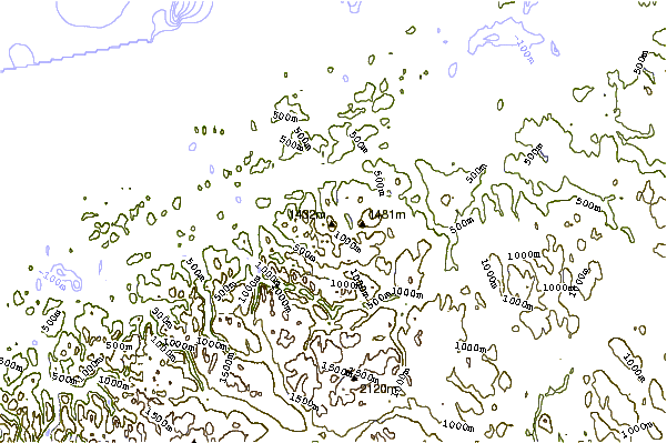 Mountain peaks around Snota