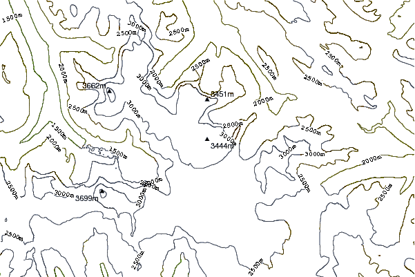 Mountain peaks around Snow Dome