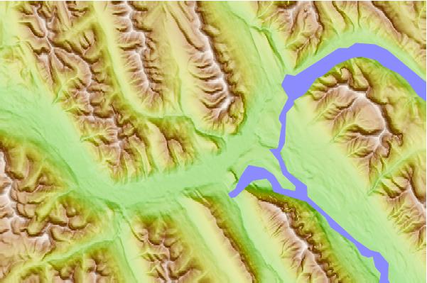 Surf breaks located close to Snow Peak (Alberta)