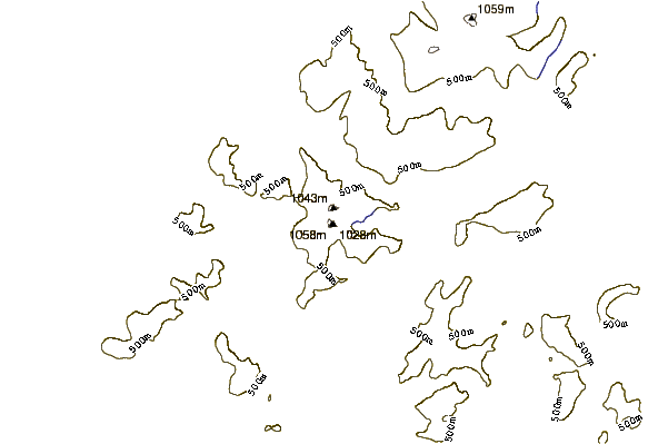 Mountain peaks around Snowdon