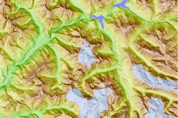 Surf breaks located close to Snowfield Peak