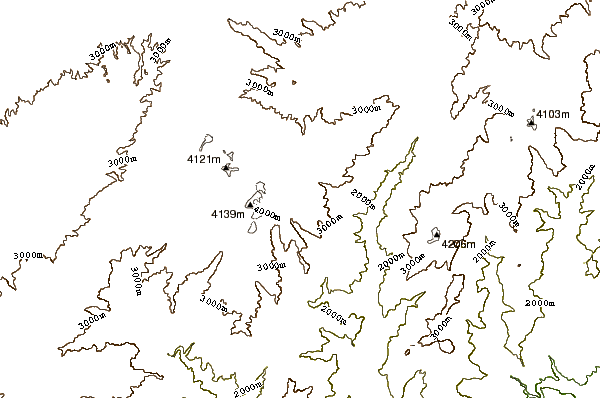 Mountain peaks around Soche