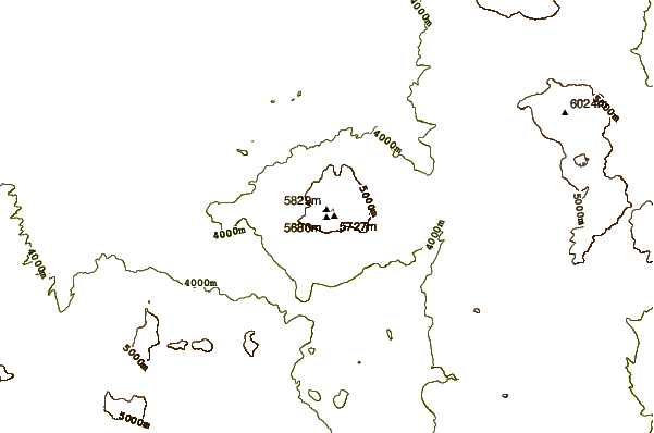 Mountain peaks around Socompa