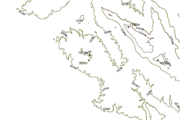 Mountain peaks around Sokolov Kamen