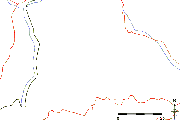 Roads and rivers around Sokolovica