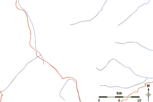 Roads and rivers around Sonklarspitze