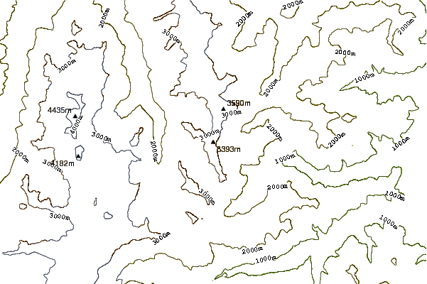 Mountain peaks around Sonnighorn