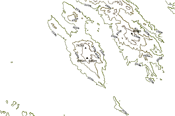 Mountain peaks around Sonoma Mountain